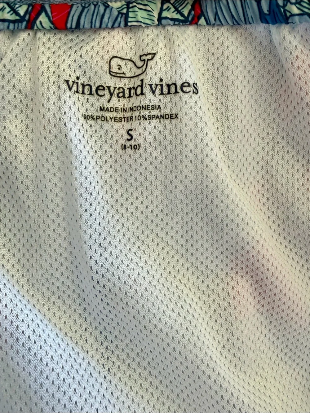 Vineyard Vines Chappy Swim Trunks | Boys Small | Tropical Print Swim Shorts